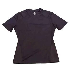 Tommie Copper Shirt Womens Small Black Back Support Compression Short Sleeve